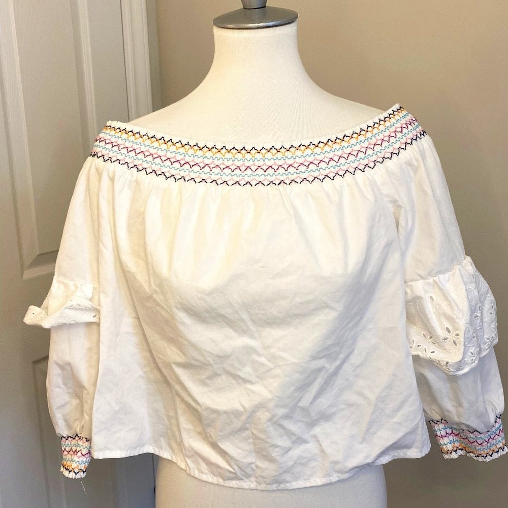 White Off-Shoulders Top